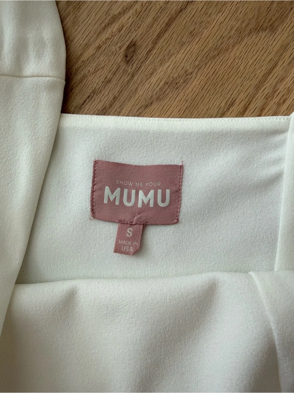 Show Me Your Mumu Eden Dress Small Midi Ivory White Bridal